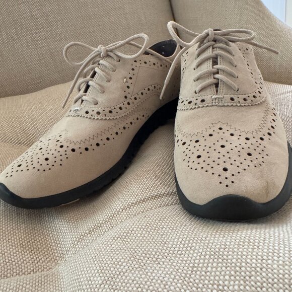 COLE HAAN ZEROGRAND WINGTIP OXFORD DRESS SHOES - Picture 4 of 10